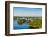 Cottages in Thousand Islands region of Ontario, Canada-null-Framed Photographic Print