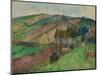 Cottages on the Flanks of Mont Sainte-Marguerite-Paul Gauguin-Mounted Giclee Print