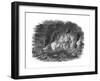 Cottle's Farm Set Ablaze-E. Evans-Framed Giclee Print