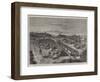 Cotton Bales Lying at the Bombay Terminus of the Great Indian Peninsula Railway Ready for Shipment-null-Framed Giclee Print