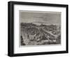 Cotton Bales Lying at the Bombay Terminus of the Great Indian Peninsula Railway Ready for Shipment-null-Framed Giclee Print