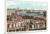 Cotton Bales on Docks, Norfolk, Virginia-null-Mounted Premium Giclee Print