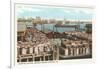 Cotton Bales on Docks, Norfolk, Virginia-null-Framed Art Print