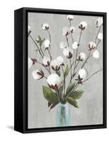 Cotton Ball Flowers II-Asia Jensen-Framed Stretched Canvas