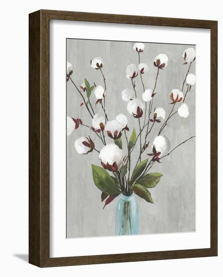 Cotton Ball Flowers II-Asia Jensen-Framed Art Print