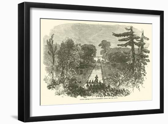 Cotton Bridge Built by Mcpherson across the Big Black, May 1863-null-Framed Giclee Print