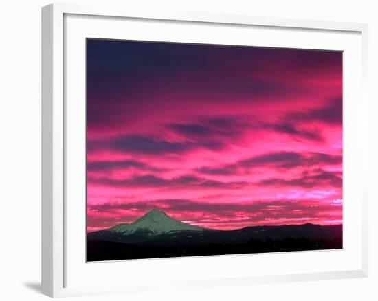 Cotton Candy Clouds Catch the Early Morning Sun-null-Framed Photographic Print
