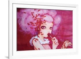 Cotton Candy Curly Cue-Camilla D'Errico-Framed Premium Giclee Print