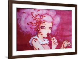 Cotton Candy Curly Cue-Camilla D'Errico-Framed Premium Giclee Print