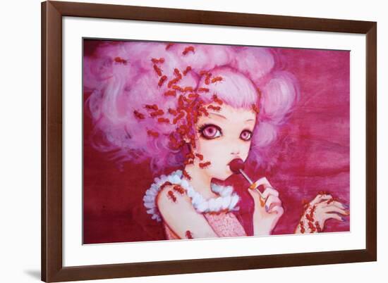 Cotton Candy Curly Cue-Camilla D'Errico-Framed Premium Giclee Print