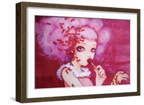 Cotton Candy Curly Cue-Camilla D'Errico-Framed Art Print