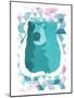 Cotton Candy Triangular Bear-OnRei-Mounted Art Print