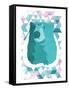 Cotton Candy Triangular Bear-OnRei-Framed Stretched Canvas