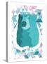 Cotton Candy Triangular Bear-OnRei-Stretched Canvas