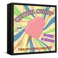 Cotton Candy Vintage Poster-radubalint-Framed Stretched Canvas