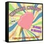 Cotton Candy Vintage Poster-radubalint-Framed Stretched Canvas