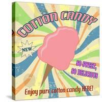 Cotton Candy Vintage Poster-radubalint-Stretched Canvas