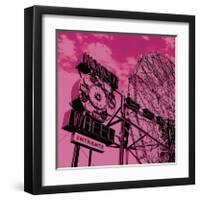 Cotton Candy Wonder Wheel-Erin Clark-Framed Giclee Print