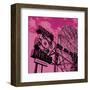 Cotton Candy Wonder Wheel-Erin Clark-Framed Art Print