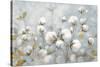 Cotton Field Blue Gray Crop-Julia Purinton-Stretched Canvas