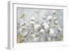 Cotton Field Blue Gray Crop-Julia Purinton-Framed Art Print