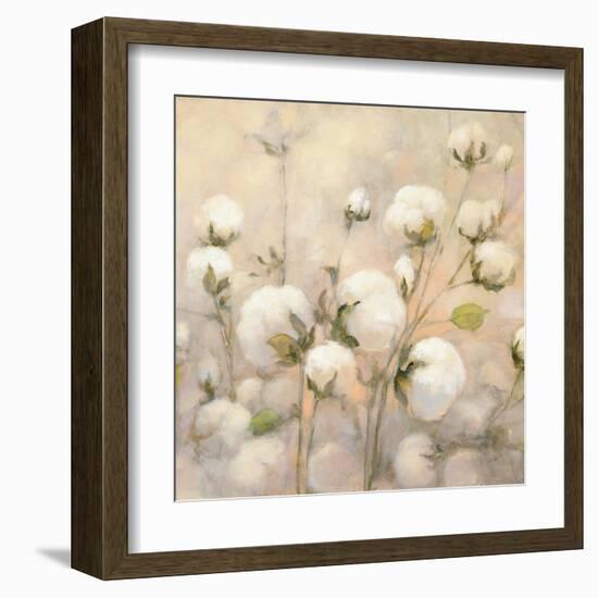 Cotton Field Crop-Julia Purinton-Framed Art Print