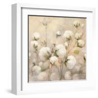 Cotton Field Crop-Julia Purinton-Framed Art Print