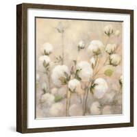 Cotton Field Crop-Julia Purinton-Framed Art Print