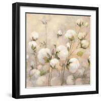 Cotton Field Crop-Julia Purinton-Framed Art Print