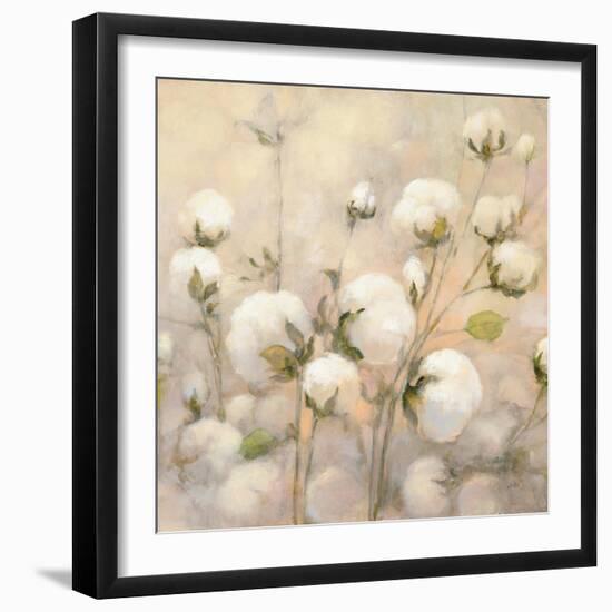 Cotton Field Crop-Julia Purinton-Framed Art Print