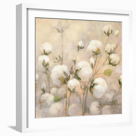 Cotton Field Crop-Julia Purinton-Framed Art Print