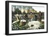 Cotton Field Workers-null-Framed Premium Giclee Print