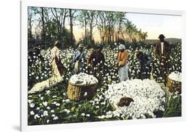 Cotton Field Workers-null-Framed Art Print