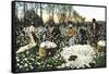 Cotton Field Workers-null-Framed Stretched Canvas