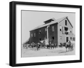 Cotton Gin in Dahomey Mississippi Photograph - Dahomey, MS-Lantern Press-Framed Art Print