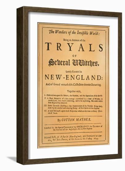 Cotton Mather, 1693-null-Framed Giclee Print