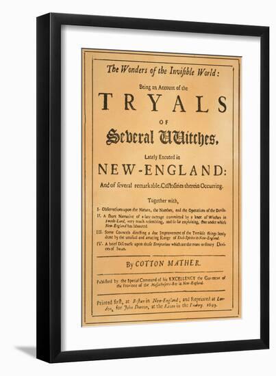 Cotton Mather, 1693-null-Framed Giclee Print