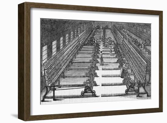 Cotton Mule Spinning-null-Framed Art Print