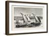 Cotton on its Way Down the Nile, Egypt, 1873-null-Framed Giclee Print