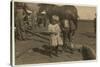 Cotton Picker Aged 4 Who Picks 15 Pounds a Day Regularly and 7 Year Old Who Picks 50. They Move fro-Lewis Wickes Hine-Stretched Canvas