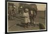 Cotton Picker Aged 4 Who Picks 15 Pounds a Day Regularly and 7 Year Old Who Picks 50. They Move fro-Lewis Wickes Hine-Framed Photographic Print