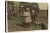 Cotton Picker Aged 4 Who Picks 15 Pounds a Day Regularly and 7 Year Old Who Picks 50. They Move fro-Lewis Wickes Hine-Stretched Canvas