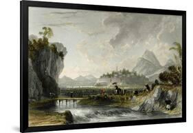 Cotton Plantations Ning Po-Thomas Allom-Framed Art Print