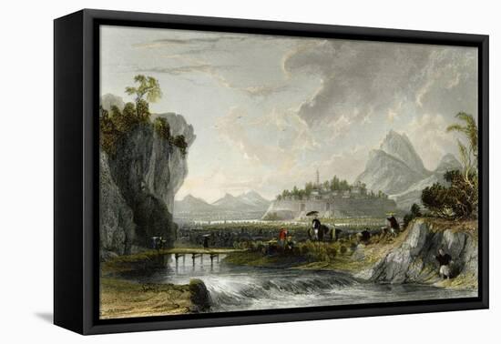 Cotton Plantations Ning Po-Thomas Allom-Framed Stretched Canvas