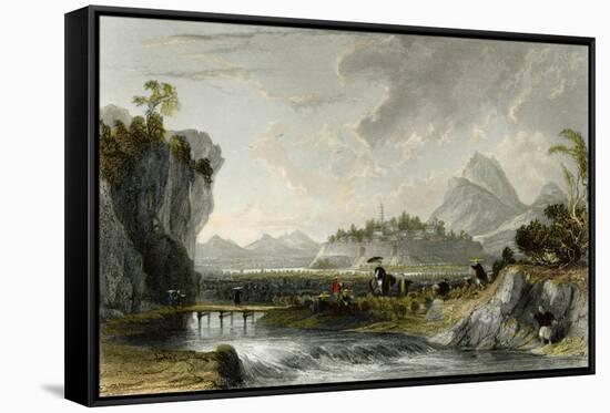 Cotton Plantations Ning Po-Thomas Allom-Framed Stretched Canvas