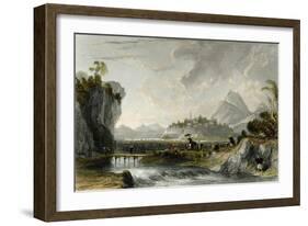 Cotton Plantations Ning Po-Thomas Allom-Framed Art Print