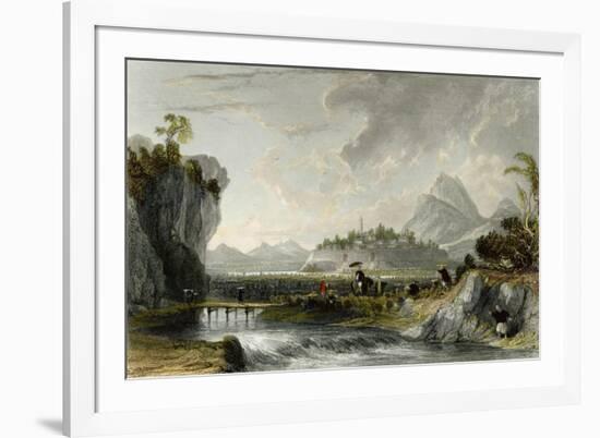 Cotton Plantations Ning Po-Thomas Allom-Framed Art Print