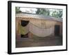 Cotton Sari Being Hung Out to Dry across Village House Wall, Rural Orissa, India, Asia-Annie Owen-Framed Photographic Print