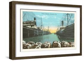 Cotton Shipping, Savannah, Georgia-null-Framed Art Print