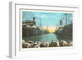 Cotton Shipping, Savannah, Georgia-null-Framed Art Print